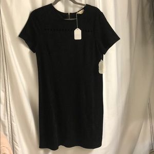 BLACK SUEDE ALTARD STATE DRESS MEDIUM NWT